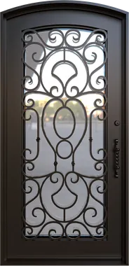 Athens single iron door