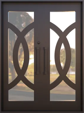 Dubai double iron door