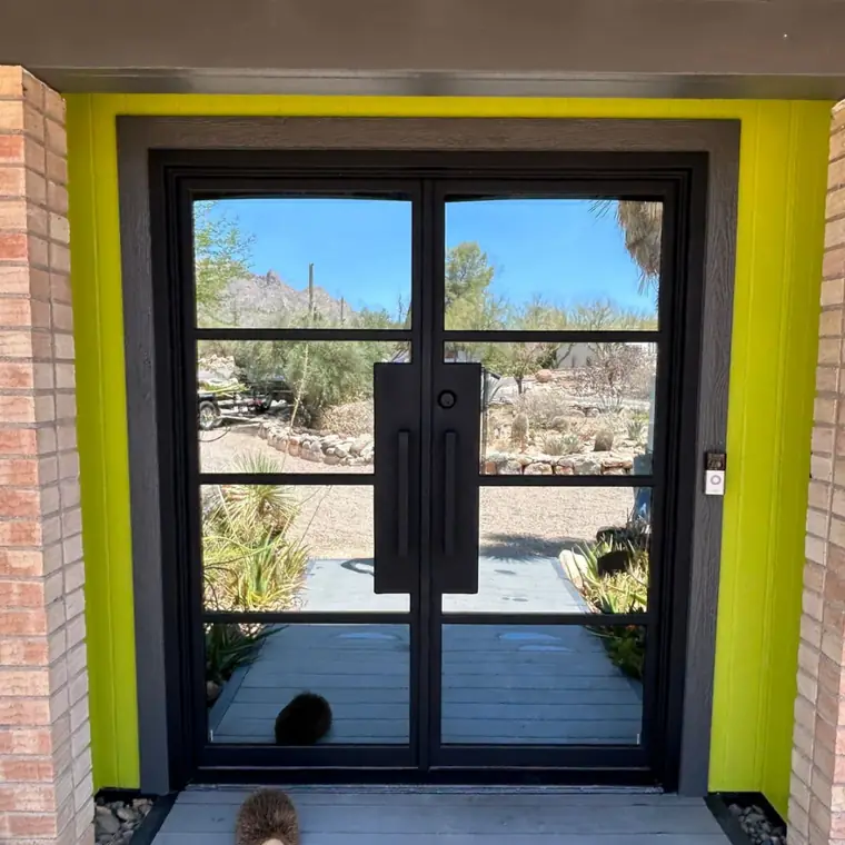 Mid-century home, full glass
